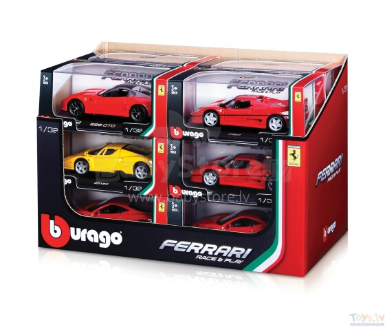 Bburago menas. 18-46100 „Ferrari“ automobilio modelis, mastelis 1:32