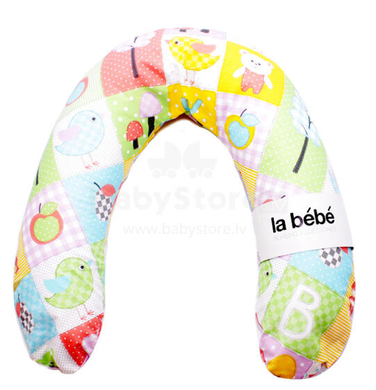 La Bebe™ Rich Cotton Nursing Maternity Pillow Art.9427 Patchwork, 30x104 cm