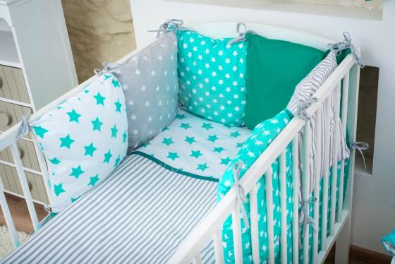 La bebe™ Cotton Borders Set 8 Art.81187 8 parts bedding