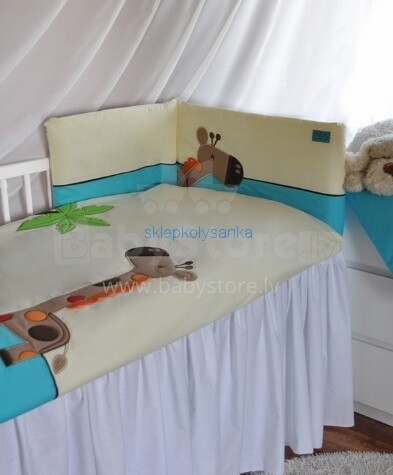 Belisima Giraffe Kokvilnas gultas veļas komplekts no 2 daļām