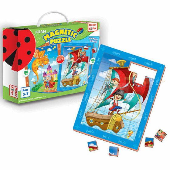Roter Käfer RK1301-02 Магнитные пазлы Пираты (Vladi Toys)