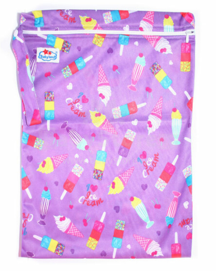 BabyBamboo Zippy Ice Cream Водонепроницаемая сумка для использованного подгузника