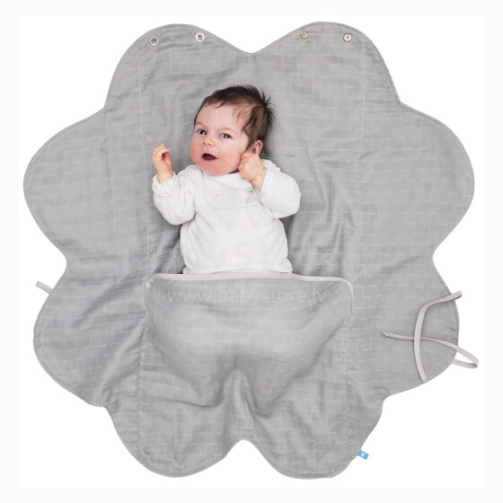 Wallaboo Baby Wrap Light Grey Одеяло для пеленания
