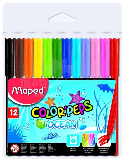 Maped Color'peps Ocean Markers (12 colors)