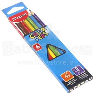 Spalvoti pieštukai „Color'Peps“ (6 spalvos)