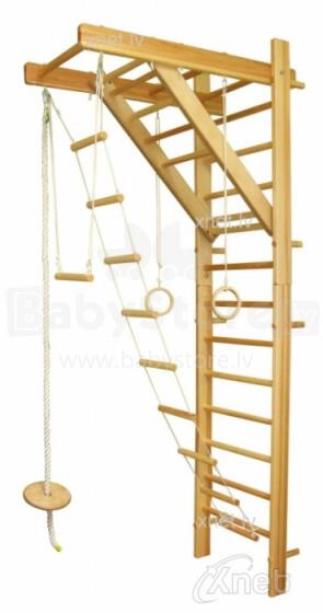 Wooden Climbing Wall Set Art.R5GU Col.001 250x67x10cm