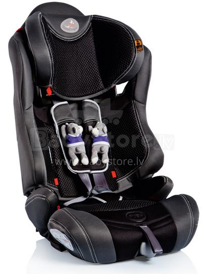 MammaCangura Maximo Bear Black/Grey Bērnu autokrēsls (9-36 kg)