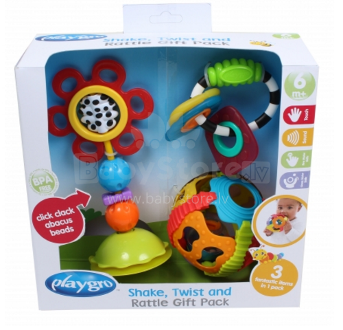 Playgro Art. 0185258 Комплект развивающих игрушек