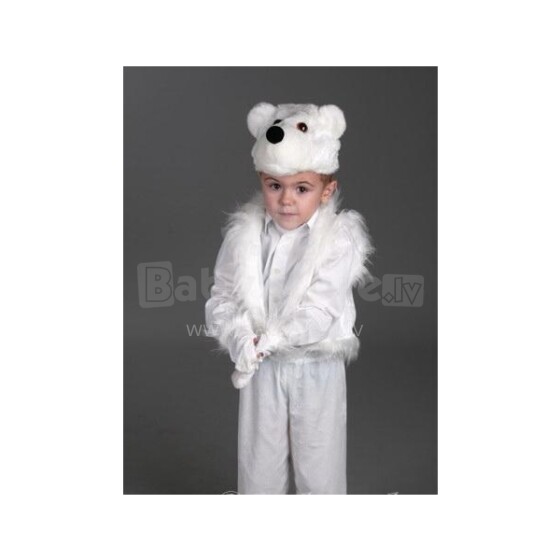 Constec Art.12646 Vaikų pūkuotas karnavalinis kostiumas Baltasis lokys