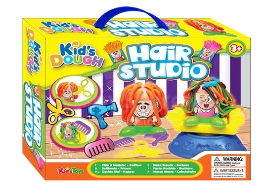 Kid's Dough Art. 11678 Hair Studio Plastilīns ar nospiedumiem un piederumiem 'Frizieris'