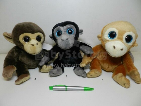„Uni Toys“ menas. M18849 Minkštas žaislas Beždžionė Trys draugai