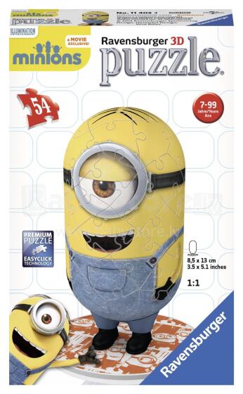 Ravensburger Art. 11402 3D Puzzle Minions