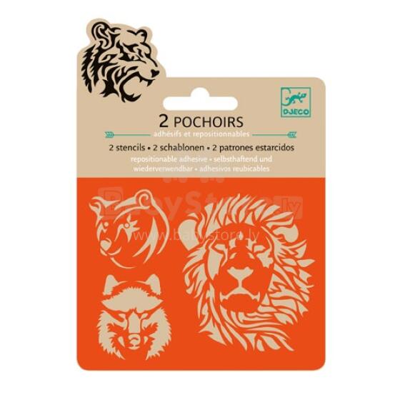 Djeco Small Stencils Wild Art. DJ09745