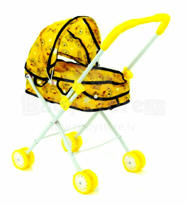 Lėlių vežimėlis Art.ZRAM1 Klasikinis lėlių vežimėlis su gobtuvu