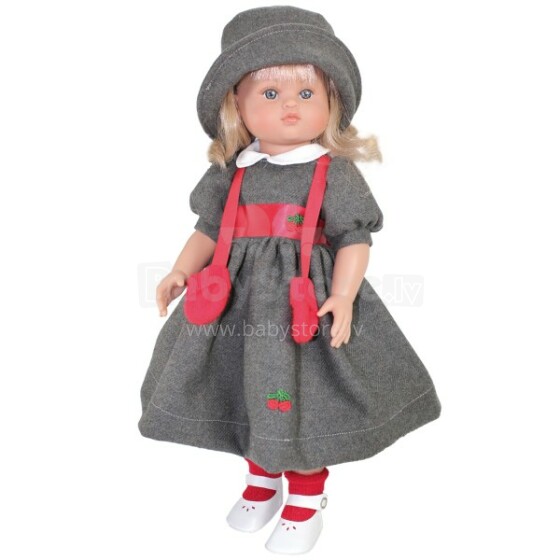Magic Baby Art.42004 Кукла в сером платье с вишней (42 см)