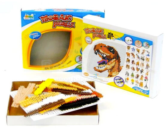 Diy Castle Art.7007 Pixel Mosaic Puzzle Dino