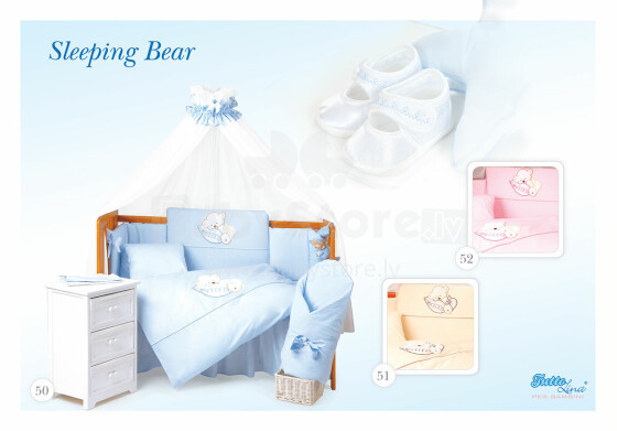 Tuttolina Art.51 Sleeping Bear 6H - комплект детского постельного белья