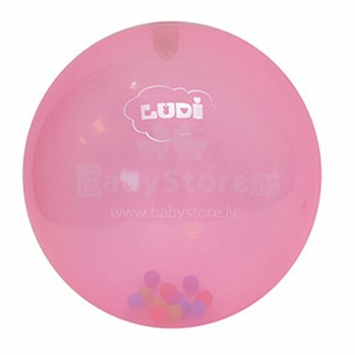 Ludi Art. 2787 Мяч-погремушка, диаметр 20 см