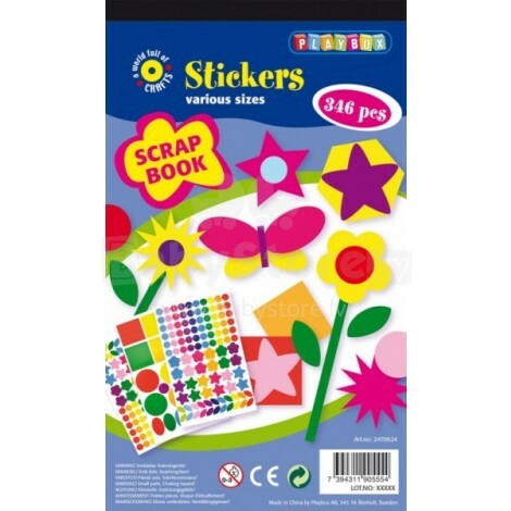 ColorinoKids Art.3817 Stickers Uzlīmes bloks (346 gab)