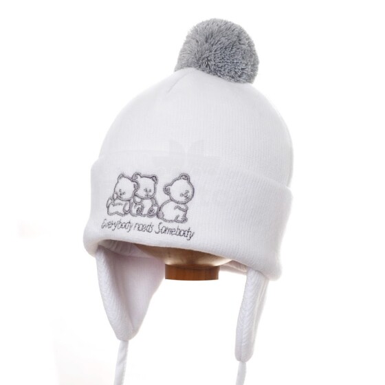 Krochetta Art.575 Тёплая шапочка для малышей c помпоном
