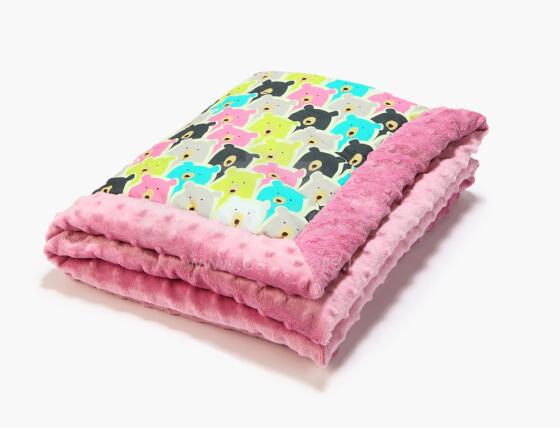 La Millou Art. 83422 Infart Blanket Polar Bears Dusty Rose