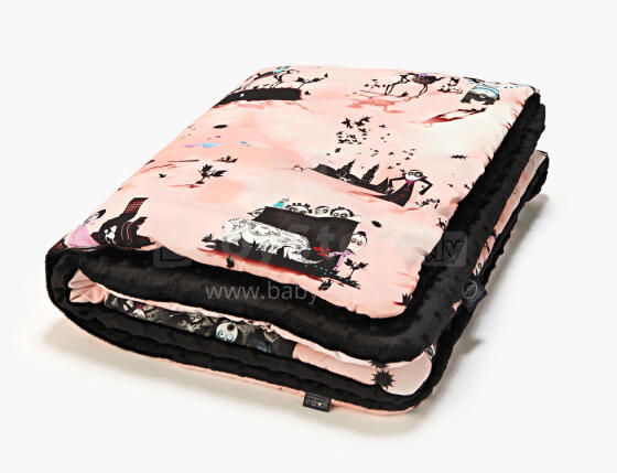 La Millou Art. 83453 Toddler Blanket Creepy Lou Rose Black
