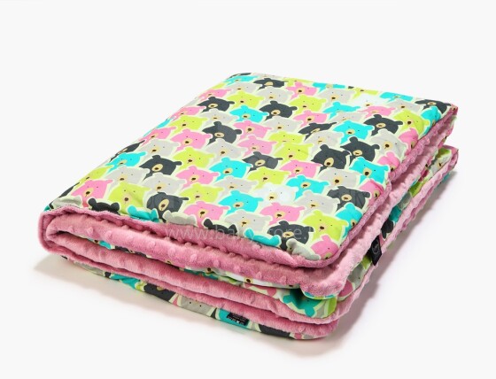 La Millou Art. 83460 Toddler Blanket Polar Bears Dutsy Rose Высококачественное детское двустороннее одеяло от Дизайнера Ла Миллоу (80x100 см)