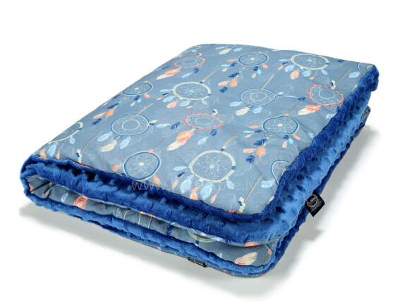 La Millou Art. 83467 Toddler Blanket Dream Catcher Electric Blue Высококачественное детское двустороннее одеяло от Дизайнера Ла Миллоу (80x100 см)