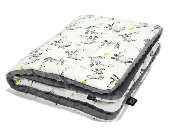 La Millou La Millou By Mommy Draws Art. 83472 Toddler Blanket Funny Bunny Grey