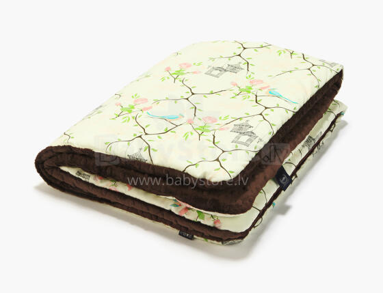 La Millou By Magdalena Rozczka Art. 83483 Toddler Blanket Maggie Rose Vanilla Chocolate Augstākās kvalitātes divpusēja sedziņa (80x100 cm) 