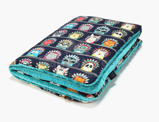 La Millou Art. 83497 Toddler Blanket IIndian Zoo Teal