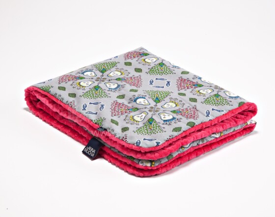 „La Millou“ autorė Anna Mucha Art. 83504 Ikimokyklinio amžiaus antklodė Pilka arbūzo aukščiausios kokybės dvipusė antklodė (110x140 cm)