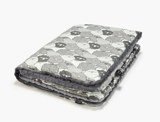 La Millou Art. 83514 Preschooler's Blanket Graphite Sheep Family Grey