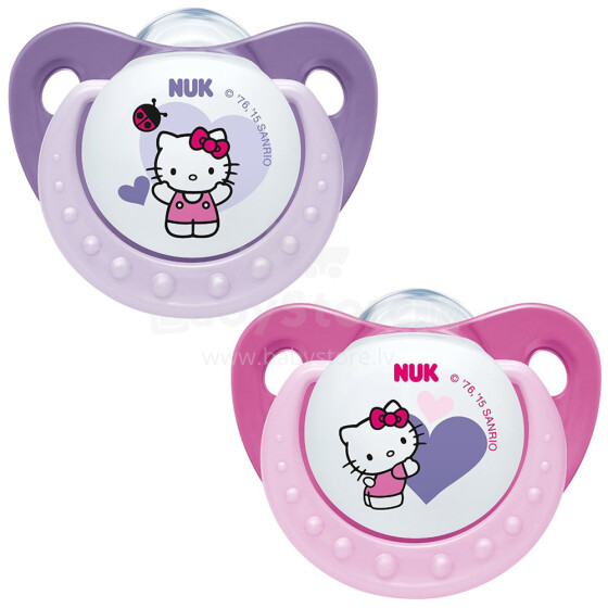 „Nuk Hello Kitty Art.SL31“ silikono ortodontinis masalas 1vnt (6-18 mėn.)