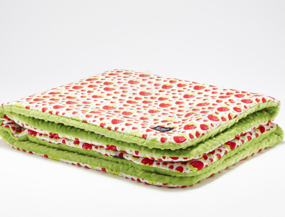 La Millou Art. 83539 Preschooler's Blanket Strawberry Fields Высококачественное детское двустороннее одеяло (110x140 см)