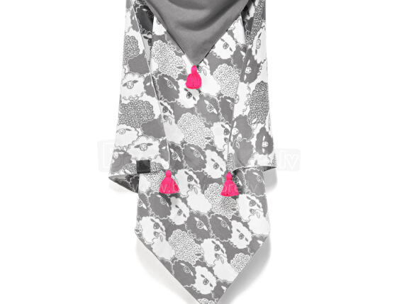 La Millou Art. 83602 Cotton Tender Blanket Pinky Grey Sheep