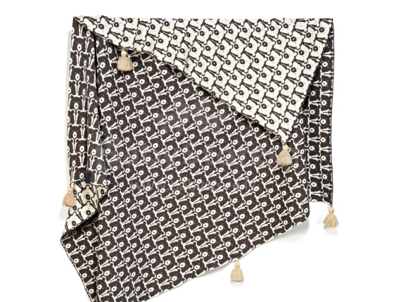 La Millou Art. 83609 Mr. Big Cotton Tender Blanket Latte Bears Augstākās kvalitātes divpusēja sedziņa ar kapuci (95x125 cm)