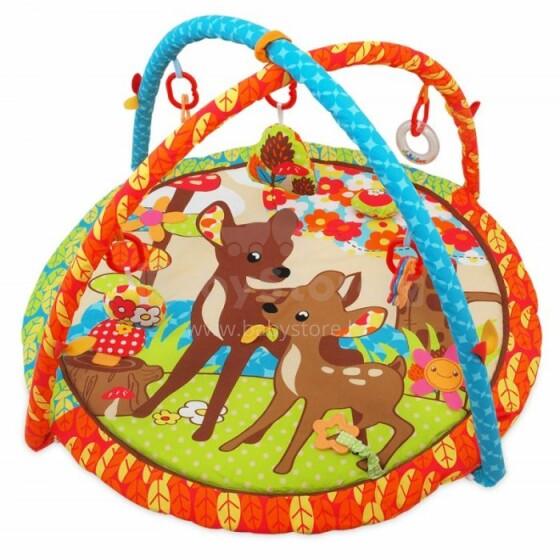 Baby Mix 3356C Bambi Развивающий коврик с игрушками 