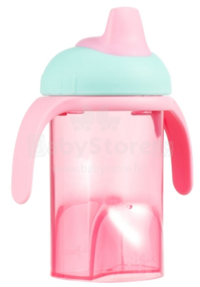 Difrax Art.704 Pink  NEW Non-spill cup with soft 250 ml