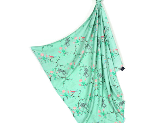 La Millou By Magdalena Rozczka Art. 83932 Bamboo Wrap Me Up Blanket Maggie Rose Mint