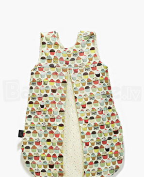 La Millou Art. 84096 Sleeping Bag M Cupcakes&Sweet Drops Детский спальный мешок с застежкой на молнии