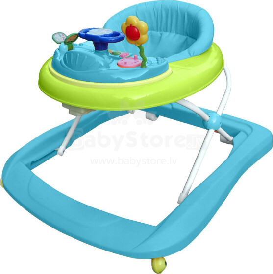 „Carello Strata Blue“ saugus vaikščiojimo lopšys - pirmieji kūdikio žingsniai