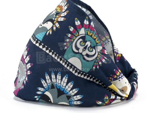 La Millou Art. 84216 Headband Indian Zoo Детская хлопковая шапка-косынка/платочек