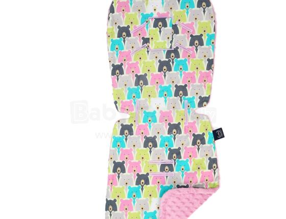 La Millou Art. 84234 Stroller Pad Polar Bears&Dusty Rose