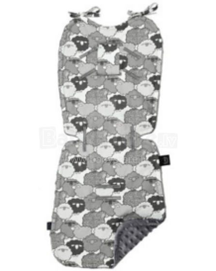 La Millou Art. 84240 Stroller Pad Graphite Sheep Family&Grey