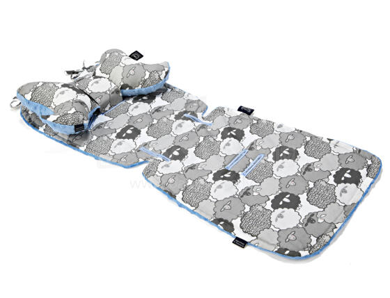 La Millou Art. 84241 Stroller Pad Graphite Sheep Family&Sky