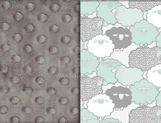 La Millou Art. 84242 Stroller Pad Mint Sheep Family&Grey