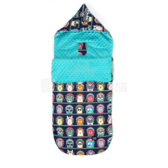 La Millou Art. 84279 Stroller Bag M Indian Zoo&Teal 