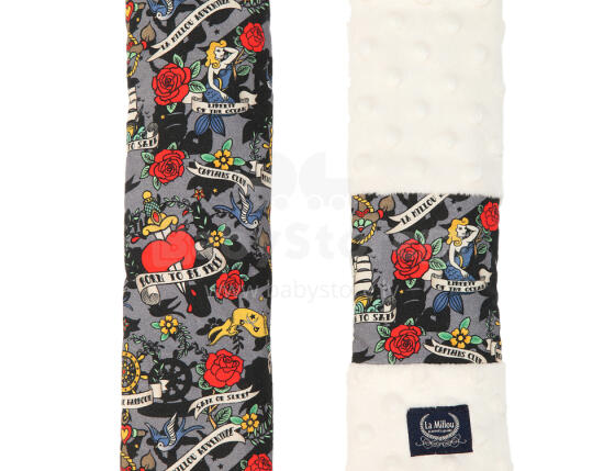 La Millou Art. 84311 Seatbelt Cover Grey Tatoo Marine Club&Ecru 