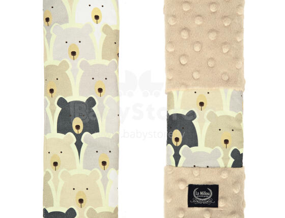 La Millou Art. 84323 Seatbelt Cover Pure Bears&Latte